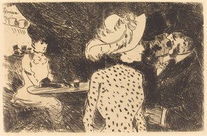 フォリー・ベルジェール (断られたプレート、2 番目のプレート) 作： Jean Louis Forain