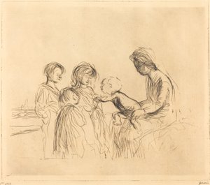 マドンナと子供たち 作： Jean Louis Forain