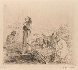 祝福された秘跡の前の奇跡。 作： Jean Louis Forain
