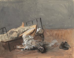 自殺、第4四半期1800年代または最初の3分の1900年代。 作： Jean Louis Forain
