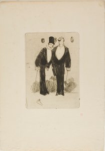 二人のダンディーズ 作： Jean Louis Forain