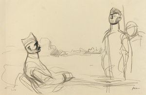 正義に向かって、c。 19141919. 作： Jean Louis Forain