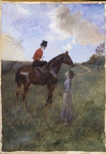馬上の女と羊飼いの女 作： ジャン・ルイ・フォラン