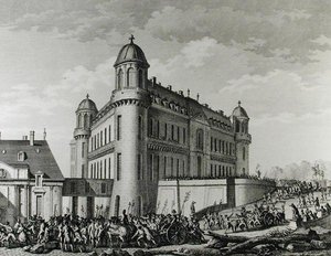 1789年8月9日、シャンティイからパリに運ばれた大砲 作： Jean Louis Prieur