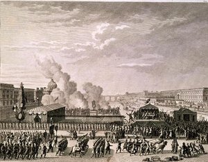 1792年7月22日、ピエールガブリエルベルソー（1737-1831）によって刻まれた、祖国への危険の宣言 作： Jean Louis Prieur