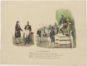 ウィリアム1世とチャールズ10世の謁見、1827年 2 つの聴衆 (オブジェクトのタイトル) 作： Jean Louis Van Hemelryck (attributed to)