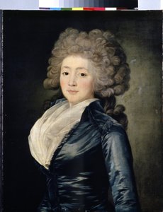 Olga Zherebtsovaの肖像（Olga Zherebtsovaの肖像）。 Olga Zherebtsova、旧姓Zubova、Madame Gerebtzoff（1755-1849）としても知られています。 Jean Louis Voille（1744年～1803年以降）の絵画。 キャンバスに油彩、73.5 x 58 cm、18 世紀後半。 アートf 作： Jean Louis Voille