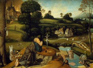 ヤン・マンディン作「聖アンソニーの誘惑」（1500～1560年頃 作： Jean Mandyn