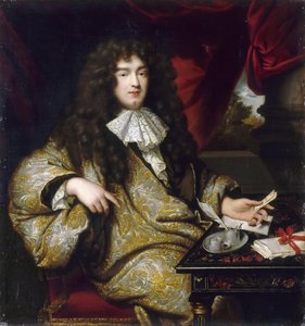 ジャンバティストコルベール、セーニュレー1651-1690侯爵 作： Jean Marc Nattier