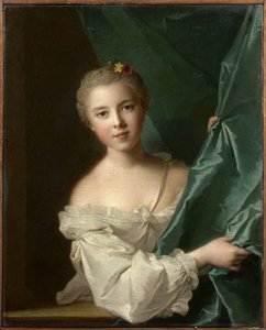 Eleonore Louise de Bervilleの肖像、Marquise de Hallay-Coetquen、1751年。 作： Jean Marc Nattier