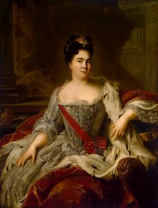 皇后キャサリン 1 世の肖像、1684 年～1727 年、1717 年。 作： Jean Marc Nattier