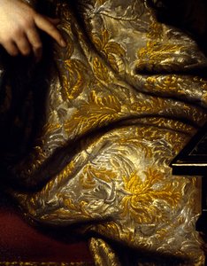 Jean Baptiste (Jean-Baptiste) Colbert (1651-1690) seigneur Marquis de Seignelay, Marine Minister, Colbertの息子の肖像 ドレープの詳細。マルク・ナティエ（1642-1705）作画 作： Jean Marc Nattier
