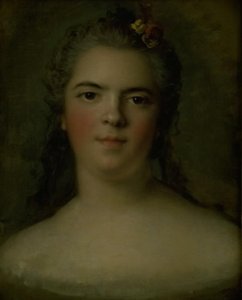 フランスのルイーズ・エリザベート、ルイ15世の娘「Mme Infante」の肖像 作： Jean Marc Nattier