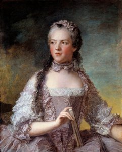 ルイ15世の娘、フランスのアデライド夫人（1732年～1800年）の肖像 ジャン・マルク（Jean Marc）・ナティエ（1685年～1766年）の絵画 1749年 日 0,81x0,64 m - ルイ15世の娘、フランスのアデライド夫人（1732年～1800年）の肖像。ジャン・マルク（Jean-Marc）の絵画 作： Jean Marc Nattier
