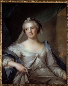 フランスのアンリエット夫人（1727年～1752年）ルイ15世の娘のヴェスタル姿の肖像 ジャン・マルク（Jean-Marc）・ナティエ（1685年～1766年）の絵 作： Jean Marc Nattier