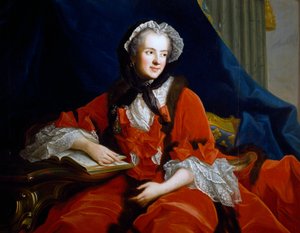 マリア・レチンスカまたはレシチンスカの肖像（Trzebnica 作： Jean Marc Nattier