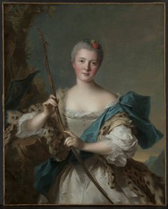 ダイアナとしての女性の肖像画、1752年。 作： Jean Marc Nattier