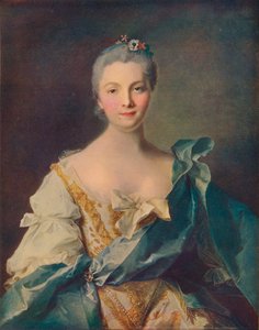 18世紀の若い女性の肖像 作： Jean Marc Nattier