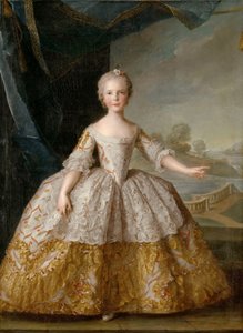 子供の頃のパルマ1741-1763のイザベラ王女 作： Jean Marc Nattier