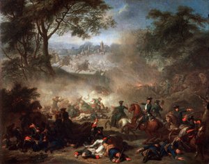 レスナヤの戦い、1717年。 作： Jean Marc Nattier