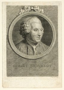 ユベール・グラヴロの肖像 作： Jean Massard