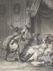 彼らがそこにいたとき、叔父が到着します。 1778年。 作： Jean Michel Moreau