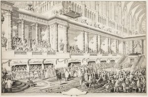 ルイ16世の叙任式での宣誓 作： Jean Michel Moreau