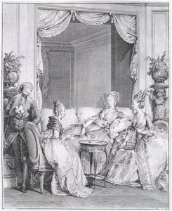 ISヘルマン（1743-1809）によって刻まれた恐れはない、私の親友 作： Jean Michel the Younger Moreau