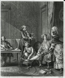 ルイミシェルハルボー（1730年〜1809年）によって刻まれた堤防、1781年 作： Jean Michel the Younger Moreau