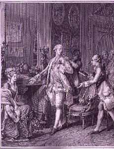 A.L.ロマネ（1742-1810）が彫刻した「大便器」。 作： Jean Michel the Younger (after) Moreau