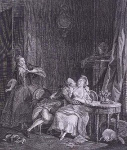 ザ・サプライズ（彫刻） 作： Jean Michel the Younger (after) Moreau