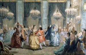 18世紀の舞踏会 作： Jean Michel the Younger Moreau