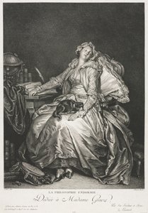 マダムグリューズアスリープ、1776年。 作： Jean Michel the Younger Moreau