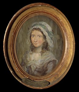 シャルロット・コルデー（1768-1793）の肖像 モロー・ル・ジューン（1741-1814）の絵画 1793年。