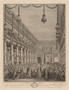 1782 年 1 月 21 日、オテル ド ヴィルでのロイヤル フィースト 作： Jean Michel the Younger Moreau