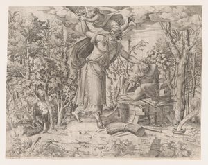イサクを犠牲にするアブラハム、1535-55。 作： Jean Mignon