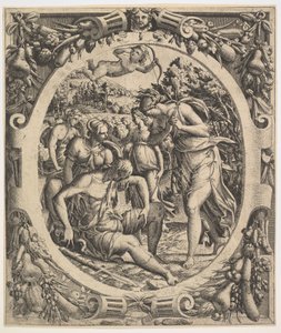 アドニスの死、1544年。 作： Jean Mignon
