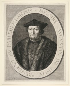 1535年から1544年までパリ議会議長を務めたオーギュスタン・ド・トゥー 作： Jean Morin