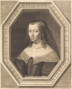 オーストリアのアン 作： Jean Morin after Philippe de Champaigne