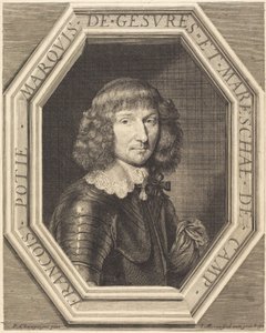 ジェヴル侯爵フランソワ・ポティエ 作： Jean Morin after Philippe de Champaigne