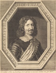 ヴィルロワ侯爵ニコラス・ド・ヌーヴィル 作： Jean Morin after Philippe de Champaigne