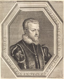 スペイン国王フィリップ2世 作： Jean Morin after Titian