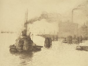 ハーフェン、1904（ドライポイント） 作： Jean Paul Kayser