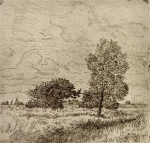 Summer Wind、1904-06（drypoint） 作： Jean Paul Kayser