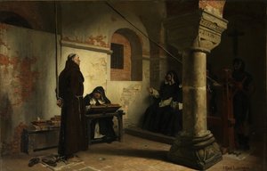 異端審問裁判所の前のバーナードデリキュー、1881年頃 作： Jean Paul Laurens