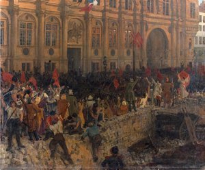 1848 年 2 月 24 日の共和制宣言、c. 1902年。 作： Jean Paul Laurens