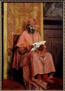 枢機卿ジャン・ポール・ローランス（1838-1921）の絵画 作： Jean Paul Laurens