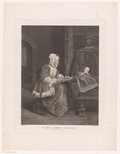 女性を描くインテリア La Hollandoise study use (オブジェクトのタイトル) 作： Jean Pelletier