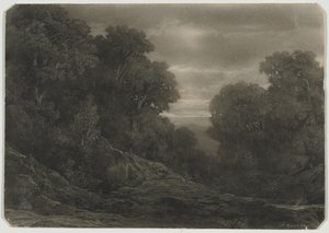 木のある風景。 作： Jean Philippe George