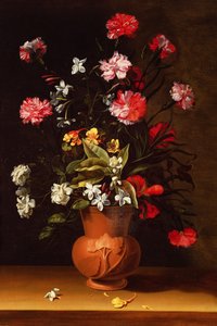 花のある静物 作： Jean Picart